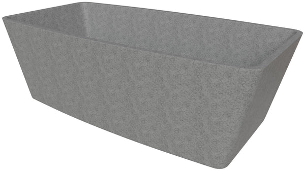 ALFI Brand 71" Solid Concrete Rectangular Freestanding Bathtub