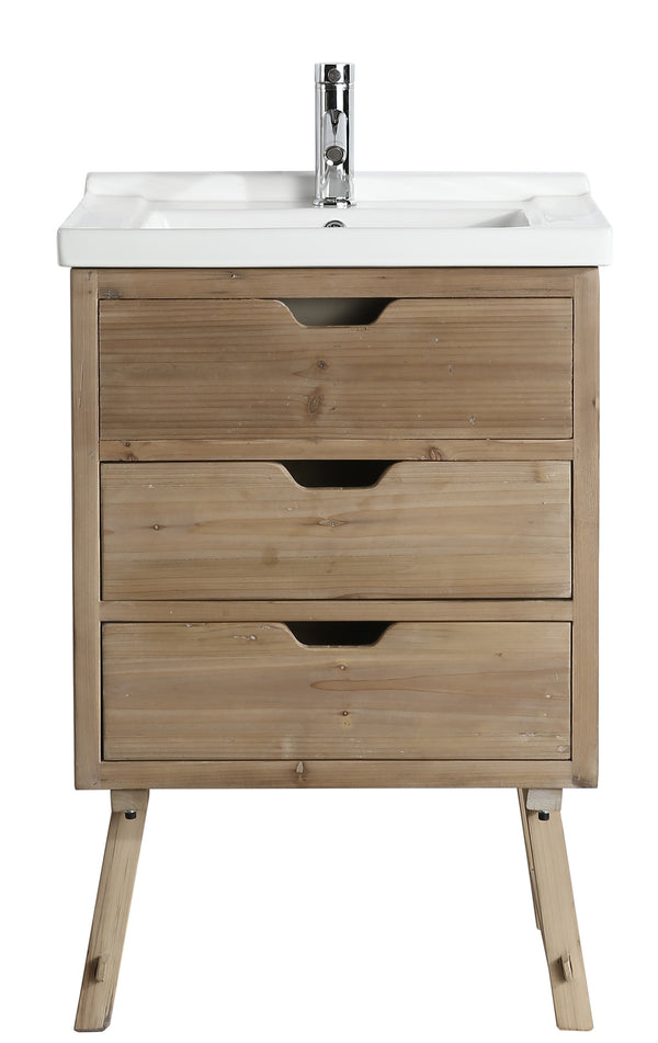Design Element Fredric 24" Single Sink Vanity in Natural