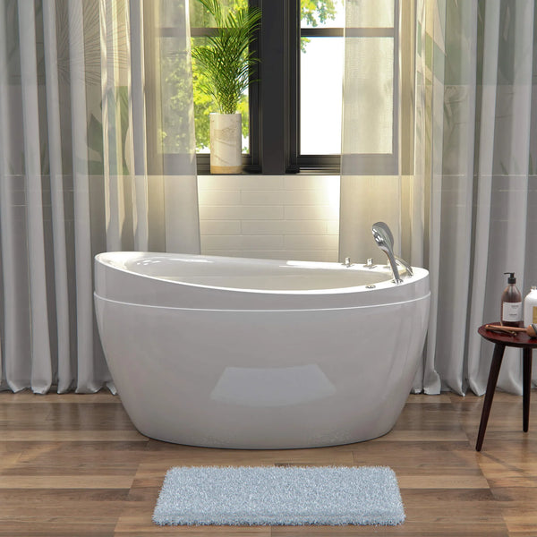 Empava 48" Freestanding Japanese-Style Air Massage Bathtub with Reversible Drain