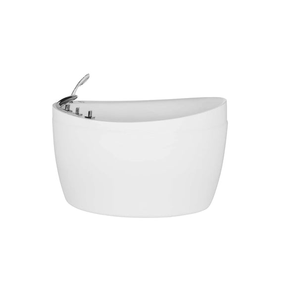 Empava 48" Freestanding Japanese-Style Air Massage Bathtub with Reversible Drain