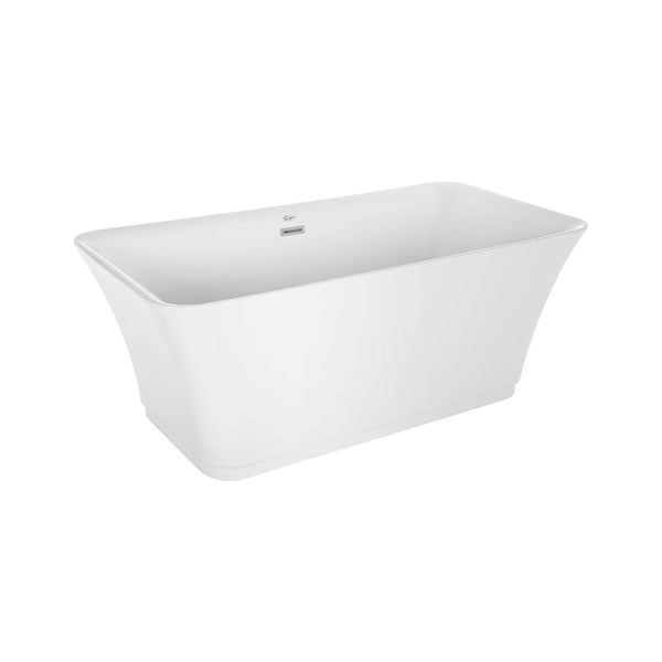 Empava 59" Freestanding Soaking Tub with Center Drain