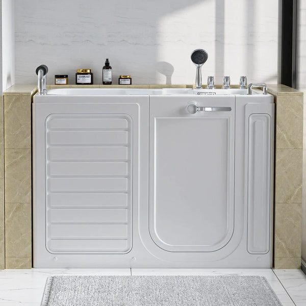 Empava 54in. Alcove Soaking Walk-In Tub