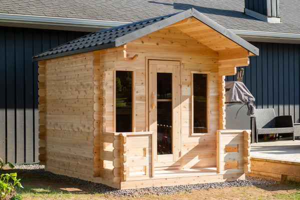 Leisurecraft CT Georgian Cabin Sauna with Porch