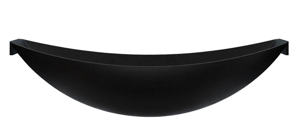 ALFI Brand Black 79" Acrylic Suspended Wall Mounted Hammock Bathtub