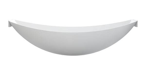 ALFI Brand 79" White Acrylic Suspended Wall Mounted Hammock Bathtub