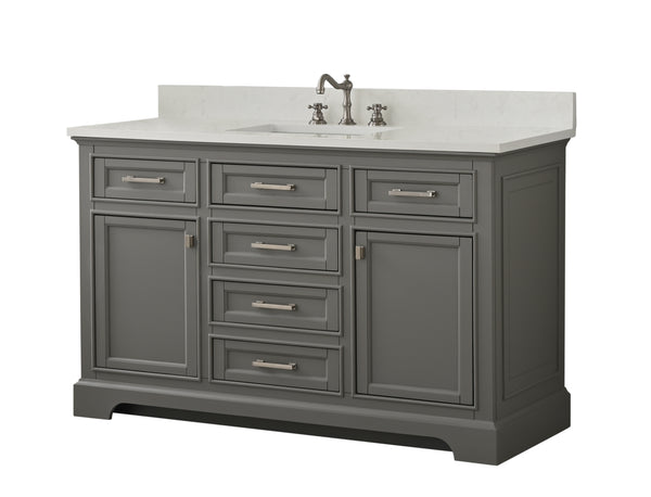 Design Element Milano 54" Single Vanity in Gray