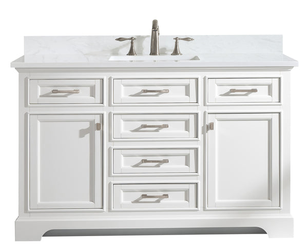 Design Element Milano 54" Single Vanity in White