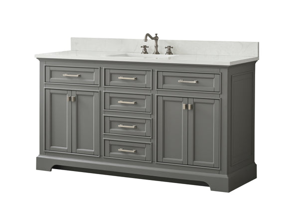 Design Element Milano 60" Single Vanity in Gray