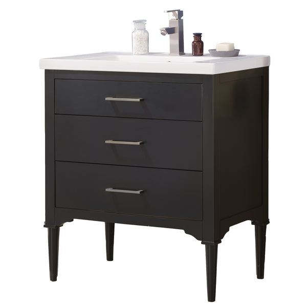 Design Element Mason 30" Single Sink Vanity In Espresso