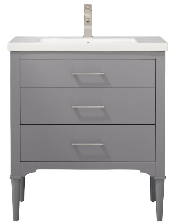 Design Element Mason 30" Single Sink Vanity In Gray