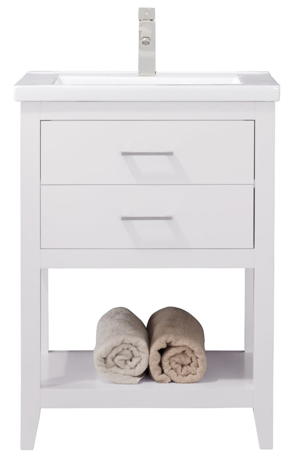 Design Element Cara 24" Single Sink Vanity In White