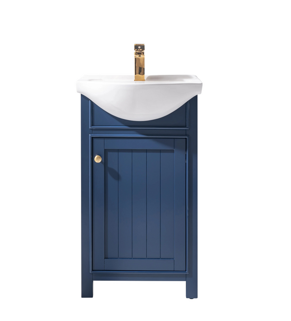 Design Element Marian 20" Single Sink Vanity In Blue