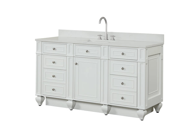 Design Element Winston 60" Single Vanity in White
