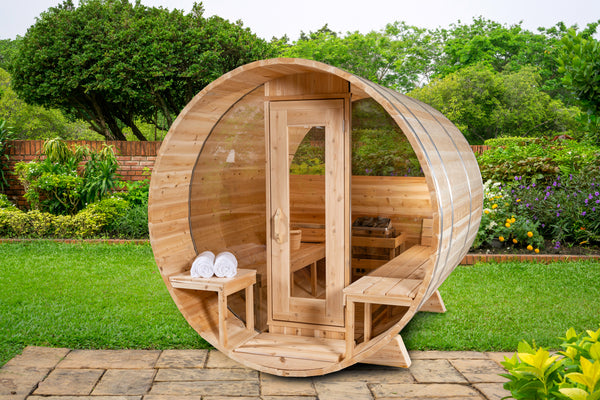 Leisurecraft Serenity MP Barrel Sauna (Wood Burning Sauna)